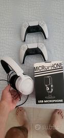 2 joisyick  microfono gaming e cuffie 