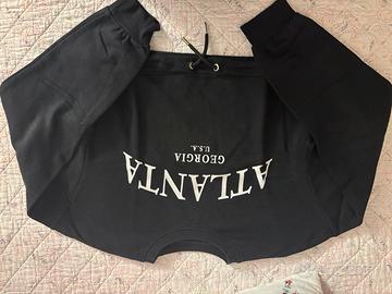 Felpa corta nera Bershka taglia M