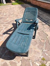 Sdraio da giardino reclinabile e richiudibile 