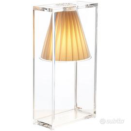 2 KARTELL LAMPADA TAVOLO LIGHT-AIR TESSUTO BEIGE
