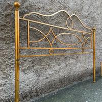 CANTORI Letto in ferro battuto foglia oro