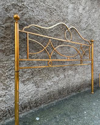 CANTORI Letto in ferro battuto foglia oro