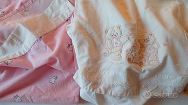 lenzuola lettino per bambini 