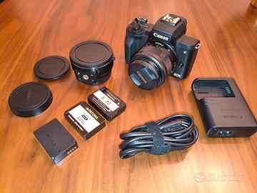 Canon EOS M50 + Obiettivo 15-45 + Accessori
