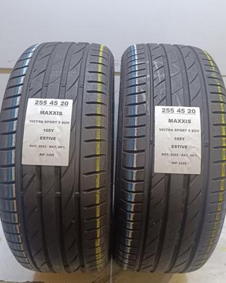 2 GOMME 255 45 20 MAXXIS RIF3325