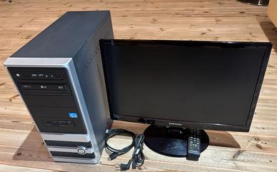 PC Desktop Fisso Completo + Monitor TV Samsung