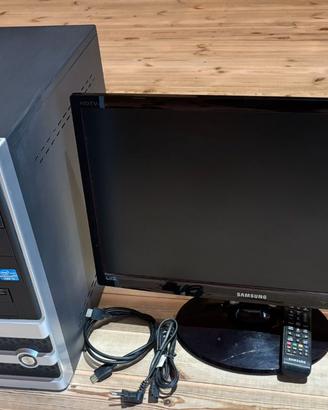 PC Desktop Fisso Completo + Monitor TV Samsung