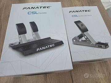Pedaliera Fanatec CSL con frizione e freno a mano