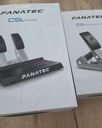 Pedaliera Fanatec CSL con frizione e freno a mano