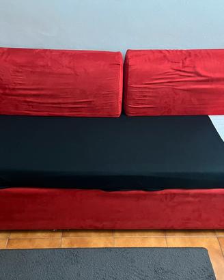 Divano Letto Rosso