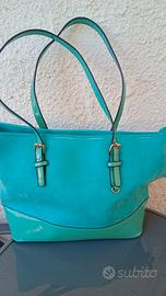 👜 Borsa spaziosa verde acqua con tracolla regolab
