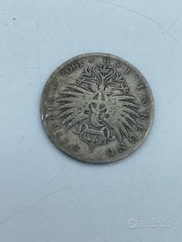1 Lira 1901 Aquila Sabauda argento