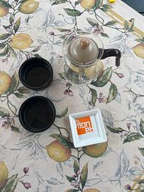 Tegliera con dei  porta cenere