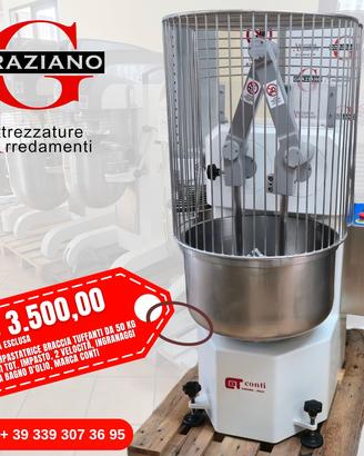 IMPASTATRICE braccia TUFFANTI da 50 KG marca CONTI