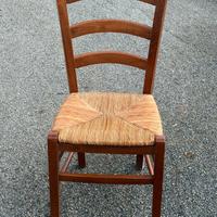 Sedie in legno seduta paglia 30 pz disp