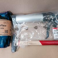 pistola silicone piu martello piu guanti 