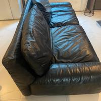 Divani in vera pelle nera