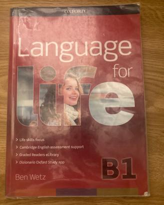Libro di Inglese: Language for Life B1 (Oxford)