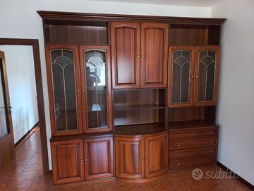 Mobile Soggiorno cristalliera in legno