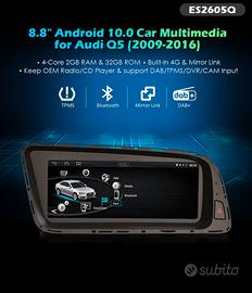 Navigatore audi a4 a5 q5 usb tv ipod touch ANDROID