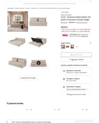 DIVANO LETTO