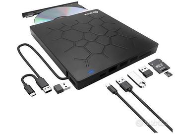 QUMOX Masterizzatore Esterno DVD/CD USB 3.0