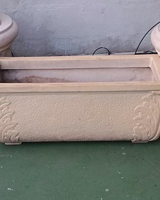 vaso in plastica molto robusto decorato misure 1