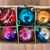 Palline di Natale in vetro e plastica