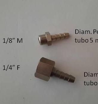 2 RACCORDI A RESCA PER COMPRESSORE