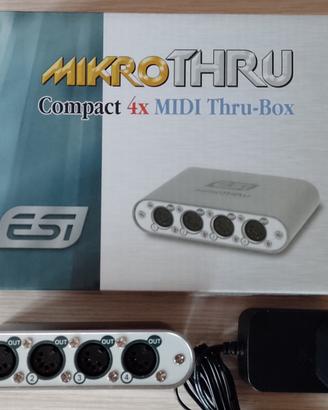 ESI Mikro Thru - 4x MIDI Thru-Box