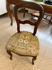 3 sedie antiche stile Luigi Filippo