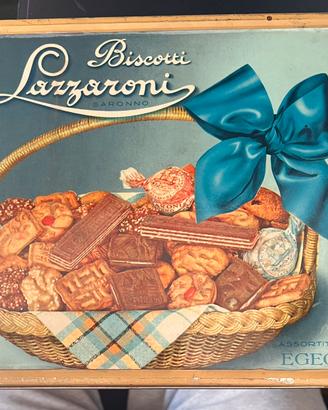 Scatola di latta lazzaroni saronno assortito 50/60
