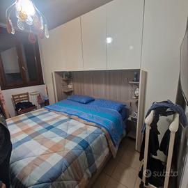 Letto matrimoniale contenitore rete e materasso