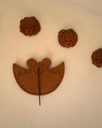 Grande lotto decorazioni da giardino in terracotta