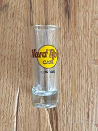 bicchiere di vetro da collezione Hard rock café 