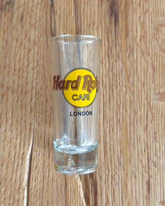 bicchiere di vetro da collezione Hard rock café 