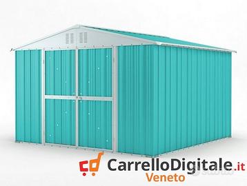 Box struttura lamiera Acciaio 327x307 azzurro