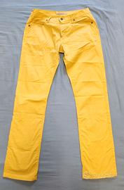 Pantaloni giallo chino uomo tg.46