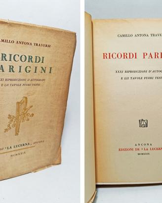 RICORDI PARIGINI - XXXI RIPRODUZIONI D'AUTOGRAFI