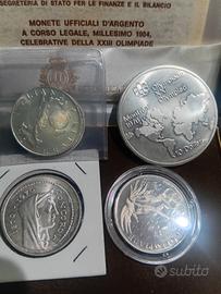 lotto monete in argento 