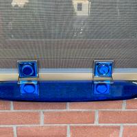 Mensola da parete vetro blu vintage