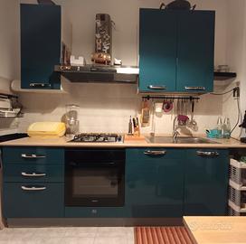 Cucina Completa 330cm con Top in Marmo Rosa