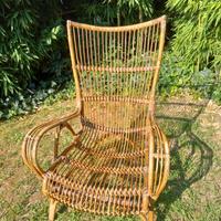 Poltrona da giardino in vimini