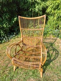Poltrona da giardino in vimini