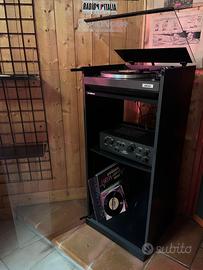 giradischi Akai + amplificatore e casse