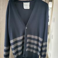 Cardigan Paul Menoir blue navy e grigio