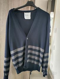 Cardigan Paul Menoir blue navy e grigio