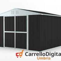 Box struttura lamiera Acciaio 327x307cm nero