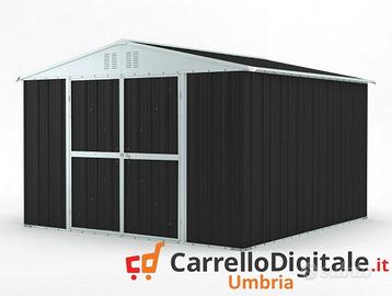 Box struttura lamiera Acciaio 327x307cm nero