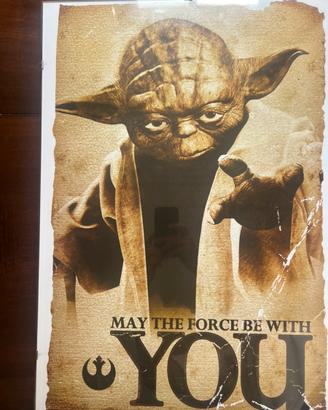 Star Wars Poster Yoda May the force be with you